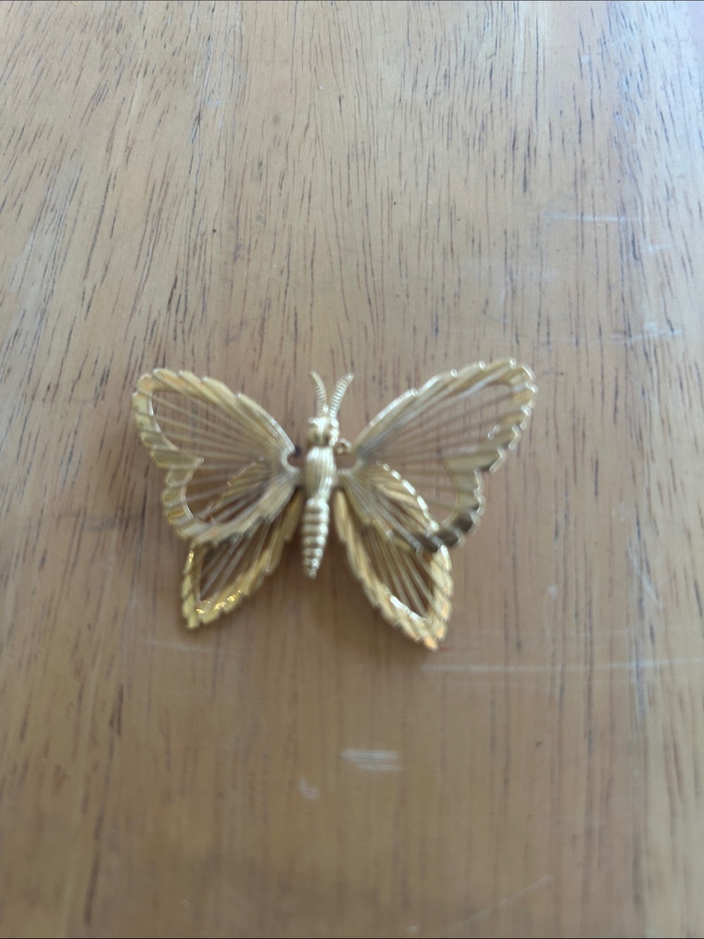 Gold Butterfly Accent Pin - Gold Home Accent